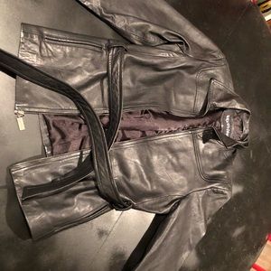 Kenneth Cole black leather jacket